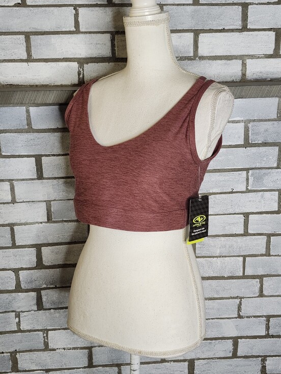 Athletic Works Other - • NWT Athletic Works Women's Butter Core Sports Bra Size Large Wild Ginger Do